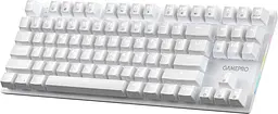 Клавіатура дротова GamePro Genesis Joker Outemu Red Swithes USB White (MK124W) - мініатюра 3