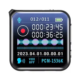Міні диктофон з великим екраном, радіо та MP3 плеєром Nectronix M30, 64 Гб пам'яті (101084-64)