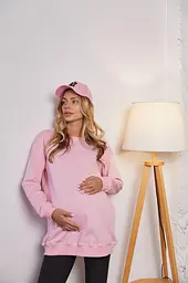 Світшот для майбутніх мам з секретом годування Santa Fe XXL-3XL (50-52) Lullababe Рожевий