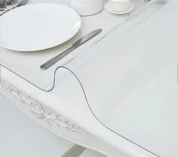 Прозора силіконова скатертину М'яке скло Soft Glass Покриття для меблів 1.3х1.8м (товщина 0.5 мм) - мініатюра 3