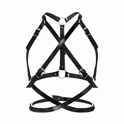 Портупея жіноча Art of Sex - Agnessa Leather harness, Чорний, XS-M