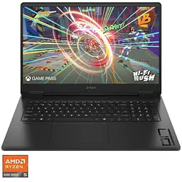 Ноутбук Ігровий HP OMEN Ноутбук 17-db0008nq з процесором AMD Ryzen™ 5 8645HS pana la 5.0GHz, 17.3", Full HD, IPS, 144Hz, 16GB DDR5 RAM, 512GB SSD, NVIDIA® GeFor OS, чорний shadow
