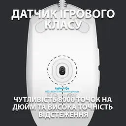 Миша комп'ютерна Logitech G102 Lightsync USB White (910-005824, 910-005809) - мініатюра 8