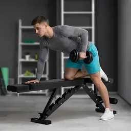 Складана регульована лавка для тренувань Gymtek XL500 з еспандерами - мініатюра 14