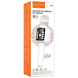 Мікрофон бездротовий HOCO L24, White, BOX - мініатюра 3
