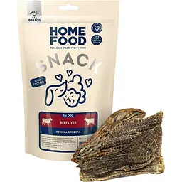 Ласощі для собак Home Food печінка яловича в'ялена For DOG 80 г
