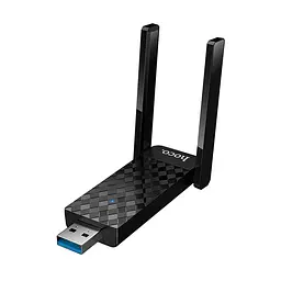 Антенна Wi-Fi HOCO HI34 WiFi6 USB external dual antenna Wireless Network Card Black
