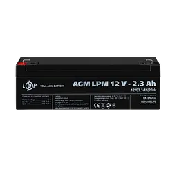 Акумулятор AGM LPM 12V - 2.3 Ah - мініатюра 2