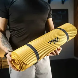 Коврик для йоги Trex Sport TX-019NGM NBR 1см 190х80 жовтий - мініатюра 15