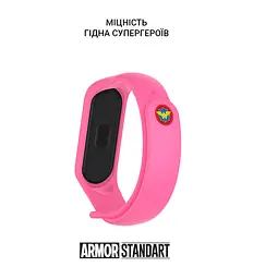 Ремінець ArmorStandart Superhero Edition для Xiaomi Mi Band 4/3 Wonder Woman Pink (ARM55067) - мініатюра 3