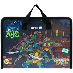 Папка-портфель Kite Ninja Turtles на блискавці A4 (NT25-202)
