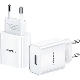 Мережевий зарядний пристрій Usams T18 10W White (US-CC075) [47557] - мініатюра 2