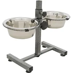 Стійка з мисками для собак Trixie 2 x 750 мл / 15 см, h=27 см