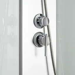 Душовий бокс Lidz Tani SB90x90.SAT.LOW.FR Frost, Хром матовый, матовий, хром матовий - мініатюра 7
