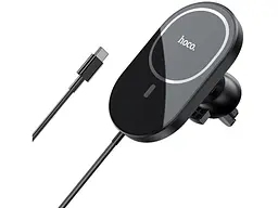 Автомобільний тримач для смартфона Hoco CA90 Magnetic Black (6931474744388) - мініатюра 2