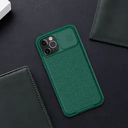 Карбонова накладка Nillkin CamShield Pro для Apple iPhone 14 Pro (6.1) Dark Green - мініатюра 4