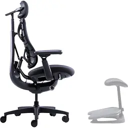 Офісне крісло LiberNovo Omni Midnight Black 48 см (CP-GW-0000015-00-01) - мініатюра 8