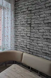 Самоклеюча декоративна 3D панель у рулоні Loft Expert 2238-5 Під сіру цеглу700x3080x5 мм - мініатюра 6