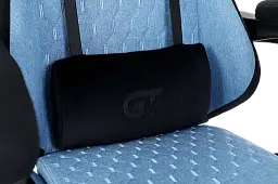 Геймерське крісло GT Racer чорне зі світло-синім (X-2324 Fabric Light Blue/Black Suede) - мініатюра 8