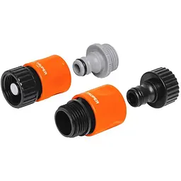 Набір перехідників садових Truper пластик 3/4" (CLICK-SET)