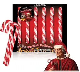 Гострі льодяники-тростини Archie McPhee Dante's Inferno Hot Candy Canes 108г - мініатюра 2