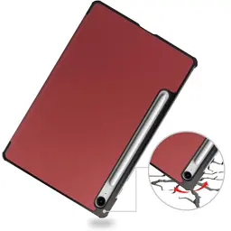 Чохол до планшета BeCover Smart Case Samsung Galaxy Tab S10 FE Plus (SM-X620/SM-X626) 13.1" Red Wine (713385) - мініатюра 4