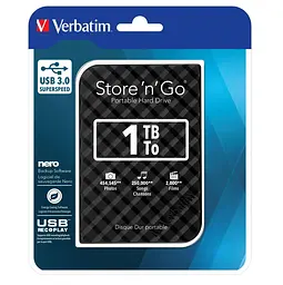 Зовнішній жорсткий диск Verbatim 2.5" 1TB (53194) - мініатюра 3