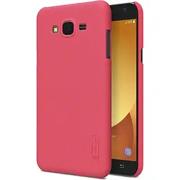 Чохол-накладка Nillkin Super Frosted Shield Samsung Galaxy J7 Neo (J701F) Red - мініатюра 7