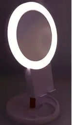 Дзеркало косметичне настільне із підставкою для телефона  LED підсвіткою Bailong BL-JG-003 - мініатюра 6