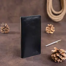 Чоловічий шкіряний гаманець SHVIGEL 19х9,5х1 см acs0016057 - мініатюра 6