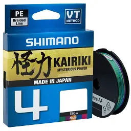 Шнур Shimano Kairiki 4 PE 150 м (Multi Color) 0.23 мм 18.6 кг