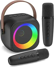 Міні караоке-система Jeefu з Bluetooth колонкою та двома мікрофонами