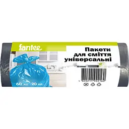 Пакеты для мусора Fantee прочные 60 л 20 шт.