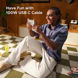 Кабель Ugreen USB Type-C Uno USB Type-C to USB Type-C 100W 1m Black (35501) - мініатюра 5