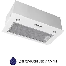 Витяжка вбудована Minola HBI 5327 WH 800 LED - мініатюра 3
