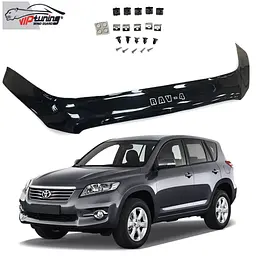Дефлектор капоту мухобійка для Toyota RAV4 2006-2010 Євро Кріплення (Vip Tuning)