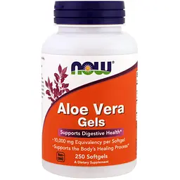 Алое віра, Aloe Vera Gels, 250 капсул Now Foods vit0002238