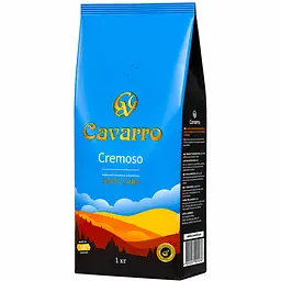 Кава смажена фірмова Cavarro Cremoso 1 кг  - мініатюра 2