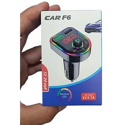 FM трансмітер модулятор Borofone F6 з Bluetooth 5.0 USB чорний - мініатюра 2