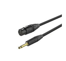 Микрофонный аудио кабель Jack 6.3 mono — XLR Female Roxtone GMX-J210-L3 3м - мініатюра 1