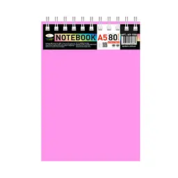 Блокнот Апельсин А5 В-БП5-80Pink 80 аркушів, пружина зверху
