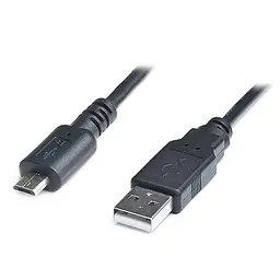 Дата кабель USB 2.0 AM to Micro 5P 2.0m Pro black REAL-EL (EL123500025) - мініатюра 2