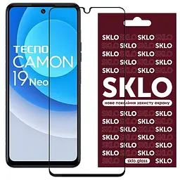 Захисне скло SKLO 3D для TECNO Camon 19 (CI6n) / 19 Pro (CI8n) Чорний