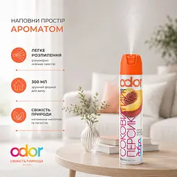Освіжувач повітря Odor Соковитий персик 300 мл (4820086524285) - мініатюра 4