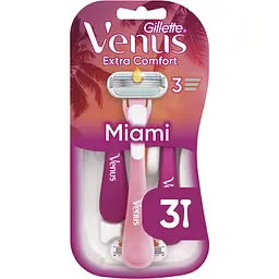 Одноразові станки для гоління (бритви) жіночі Venus Smooth Miami 3 шт.