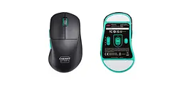 Комп'ютерна миша Cherry Xtrfy M64 WL/USB-A RGB чорний teh0014107 - мініатюра 2