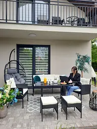 Комплект меблів GardenLine VADUZ чорний - мініатюра 2