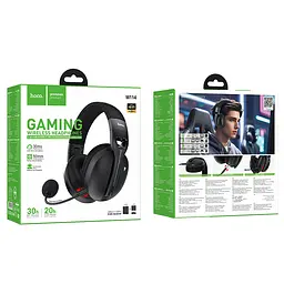 Навушники ігрові HOCO W114 Magic four-mode gaming headphones Black - мініатюра 2