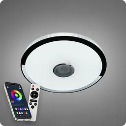 Люстра світлодіодна 517 Dlight RGB з пультом і колонкою 80Вт Білий (02162) - мініатюра 8