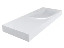 Умивальник Miraggio VIOLA 1200 R (8813432) Miramarble, Глянцевий, Накладний/Підвісний/Врізний, Білий
